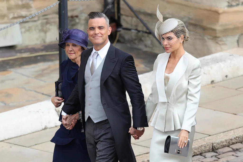 Robbie Williams arrives at Princess Eugenie's wedding