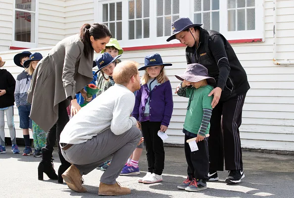 The Duke and Duchess of Sussex meet overwhelmed schoolboy