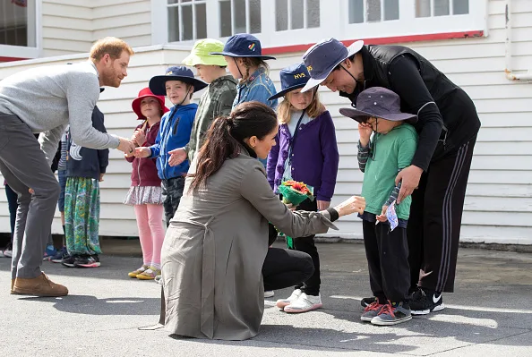 The Duke and Duchess of Sussex meet overwhelmed schoolboy