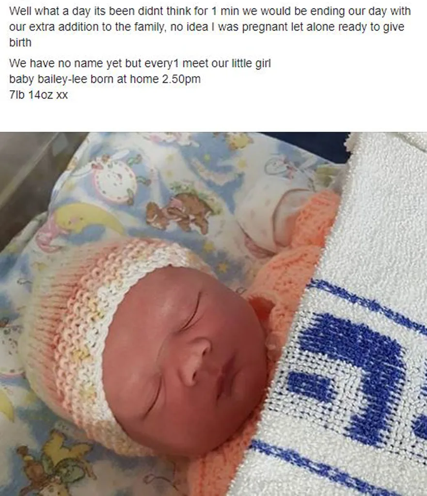 Mum has surprise baby after tummy trouble