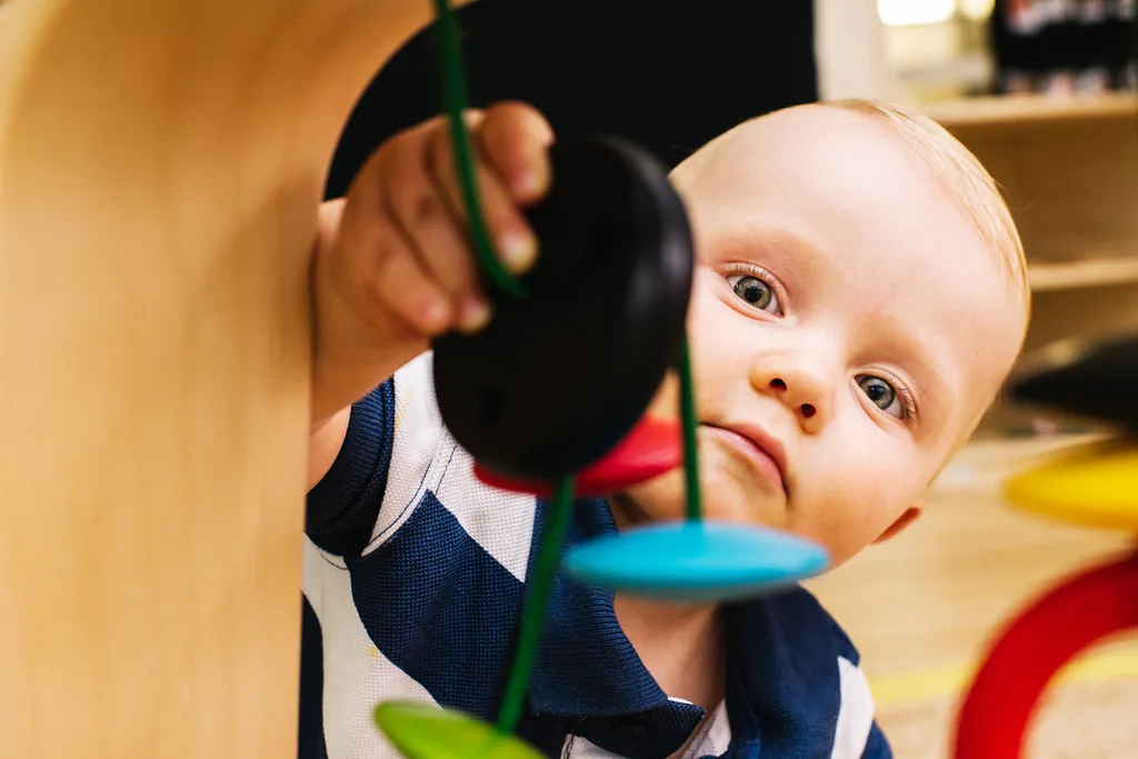 Child playing at childcare centre