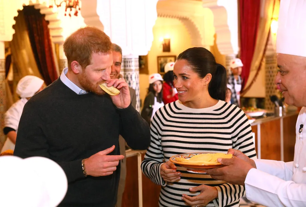 Harry and Meghan cooking class Morocco
