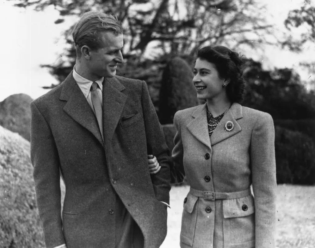 Young Prince Philip and the Queen