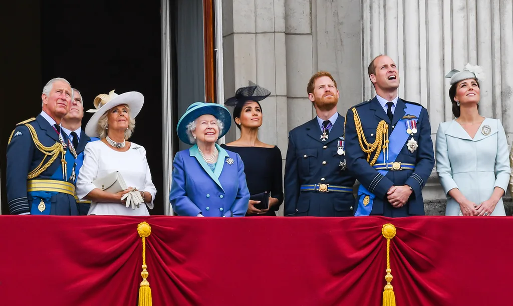 Kate Middleton Meghan Markle Prince William Prince Harry Queen Elizabeth Prince Charles and the Duchess of Cornwall