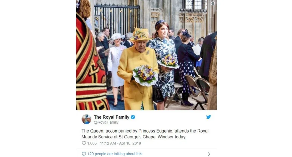 Princess Eugenie steps out with the Queen