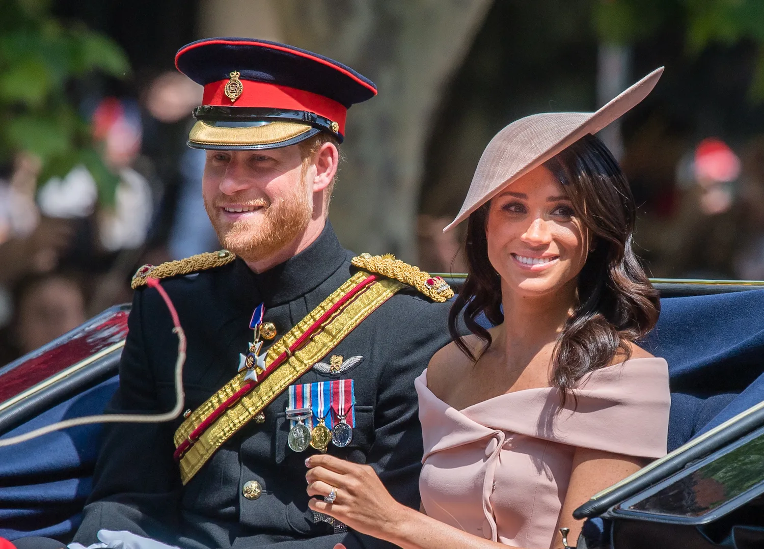 meghan harry trooping the colour 2018