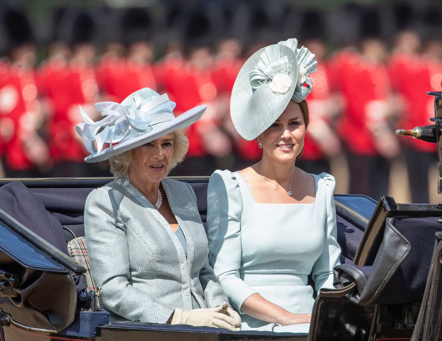 trooping the colour 2018 queen camilla princess catherine 