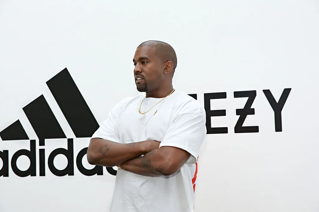 Kanye West at an Adidas Yeezy event