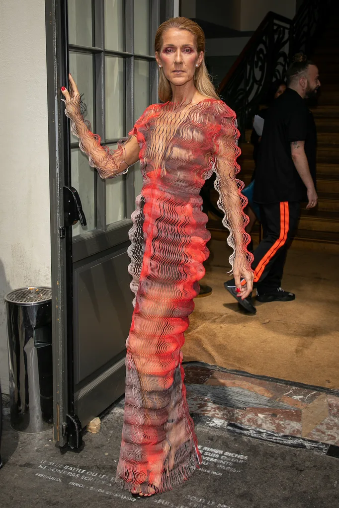 celine dion iris van herpen paris fashion week