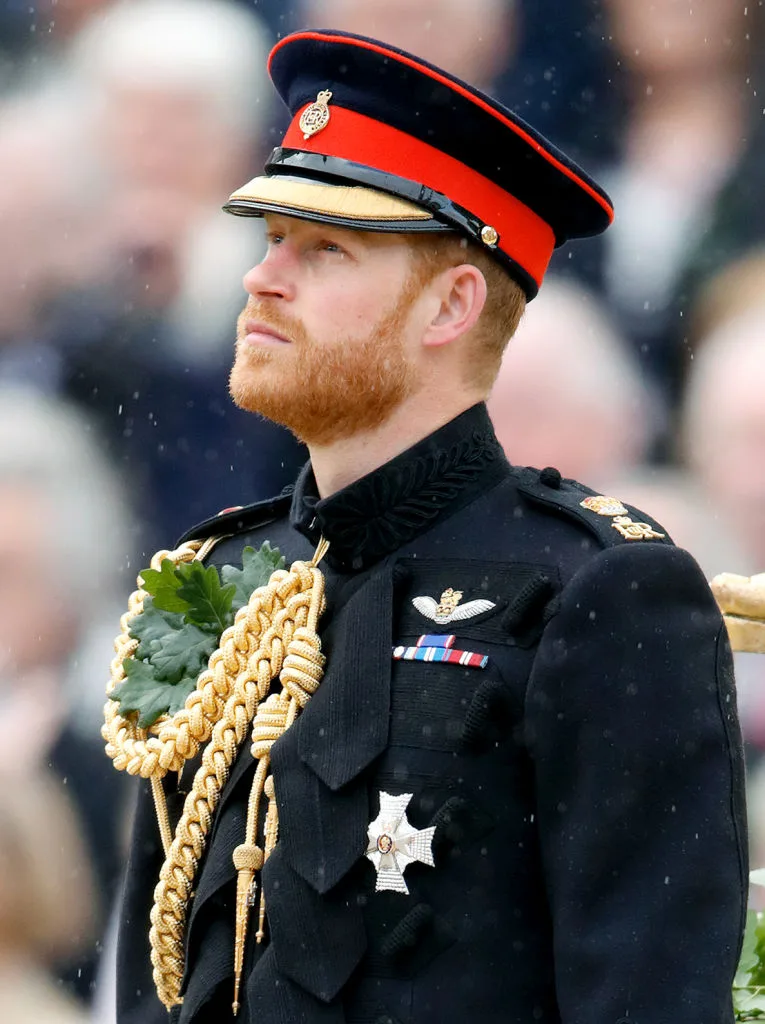 Prince Harry in uniform on Founder's Day