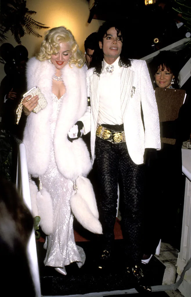 Madonna and Michael Jackson at the 63rd Annual Academy Awards After Party