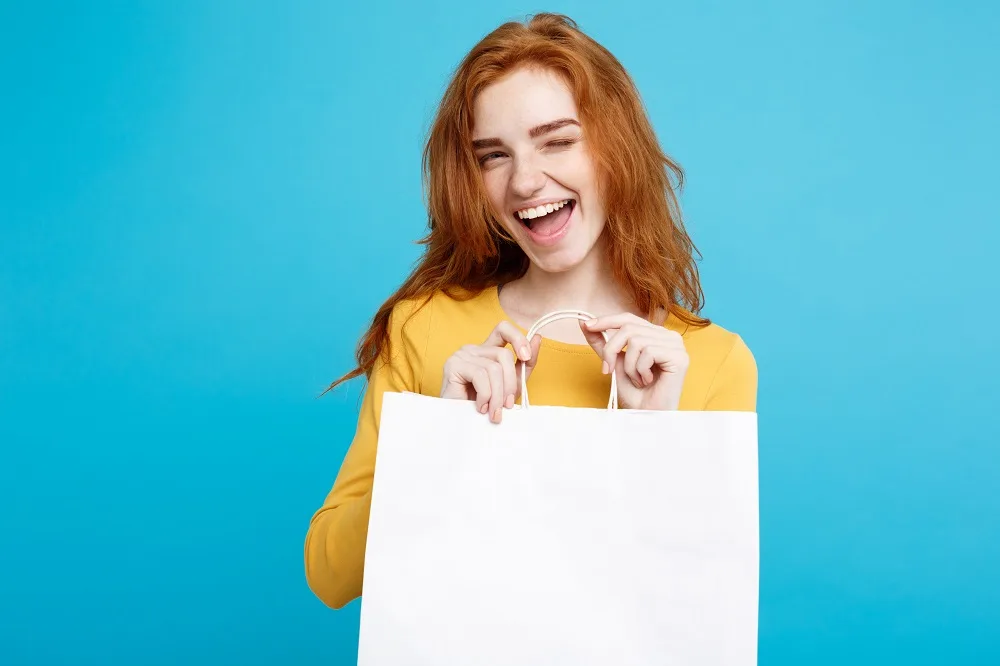 Happy shopper