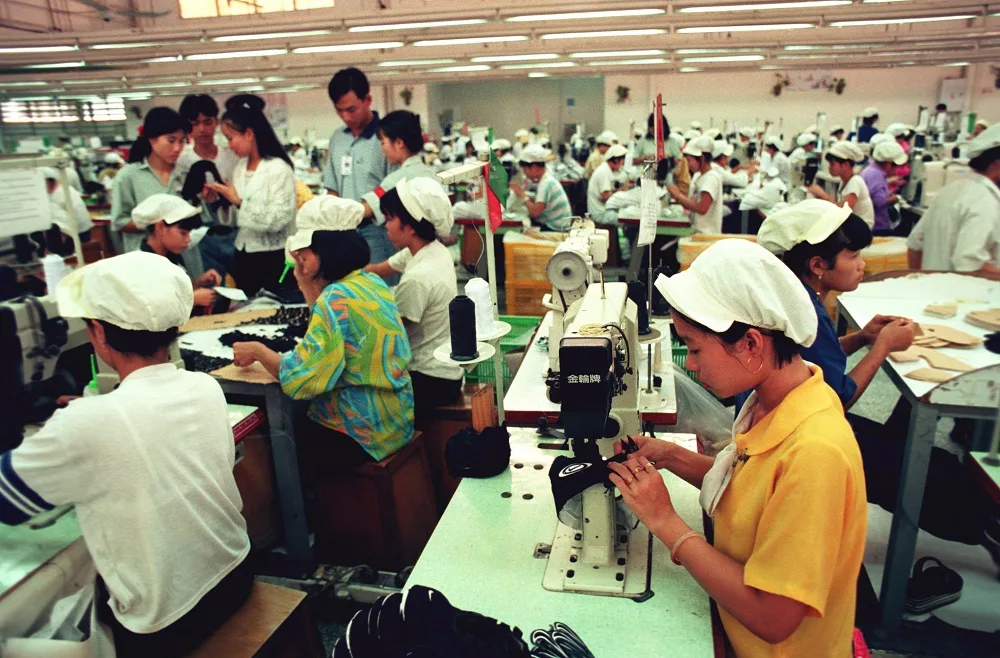 A Nike factory in Thailand.