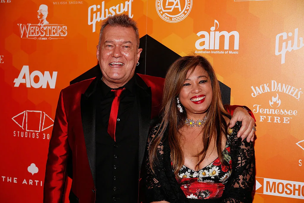 Jimmy Barnes and Jane Mahoney pictured at the 2016 APRA Music Awards