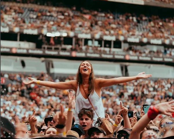 The message was shown to the massive crowd at Sydney’s ANZ stadium during the Fire Fight Australia concert and those watching the live broadcast.