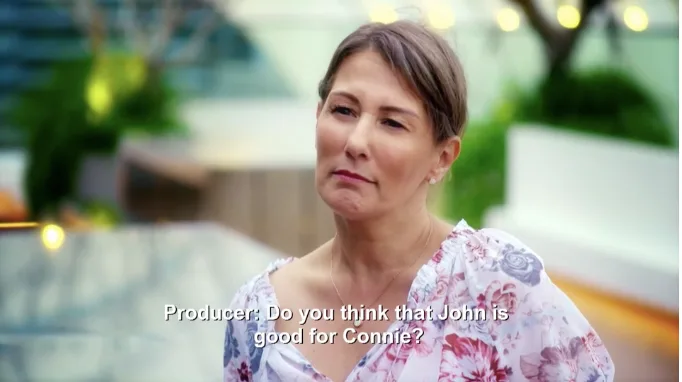 “Do you think that John is good for Connie?” a producer asked her. “No, no I don’t” she replied.