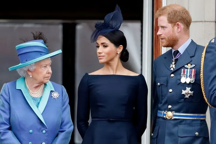 The Queen, Meghan Markle and Prince Harry