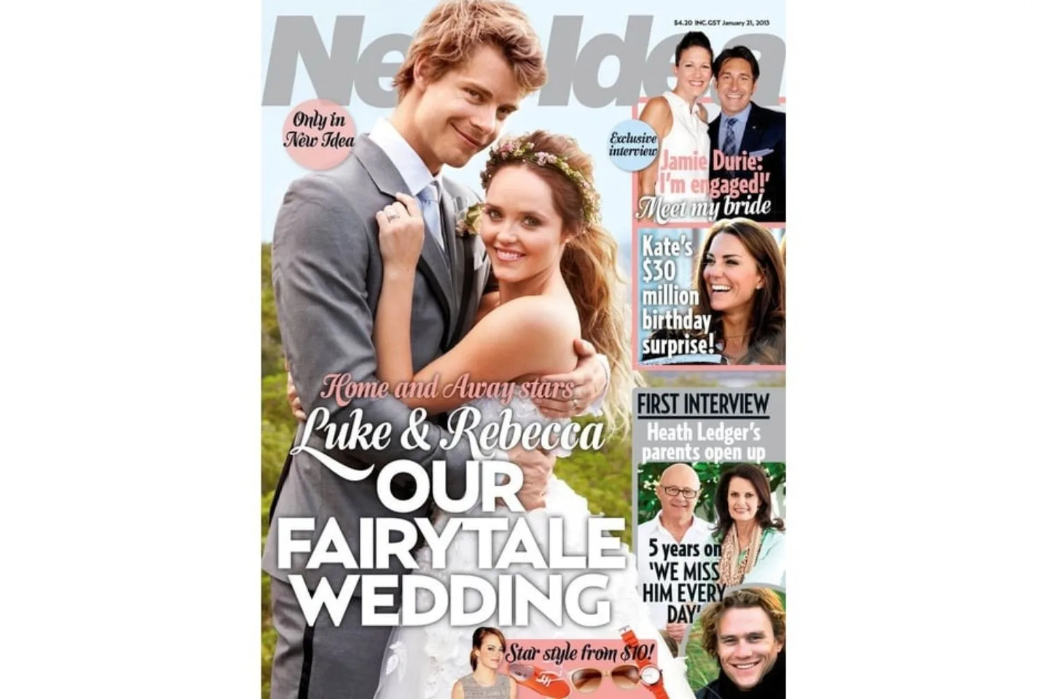 Rebecca Breeds Luke Mitchell wedding