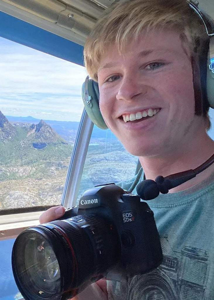 Robert Irwin Tasmania helicopter