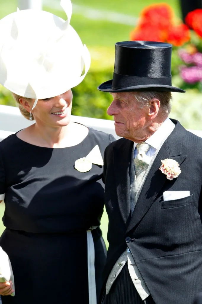 Zara Tindall and Prince Philip