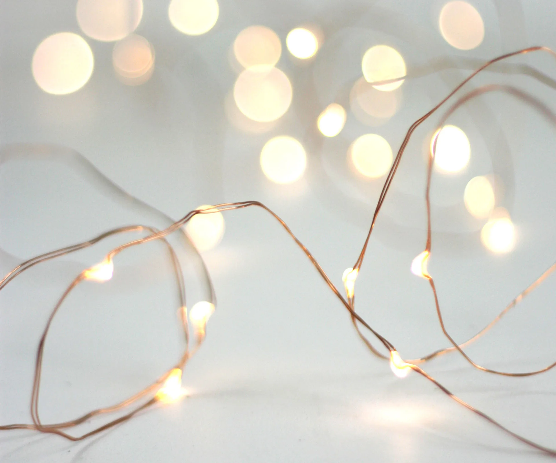 Copper fairy lights