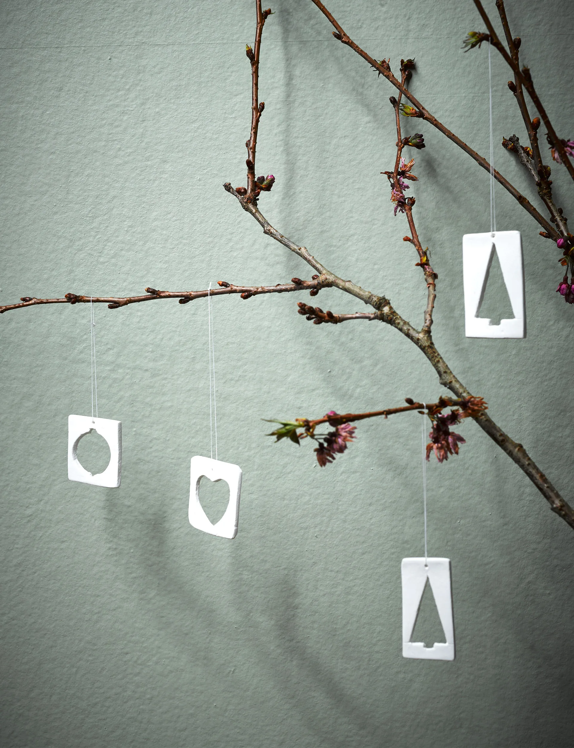 tree stencil decorations, Christmas