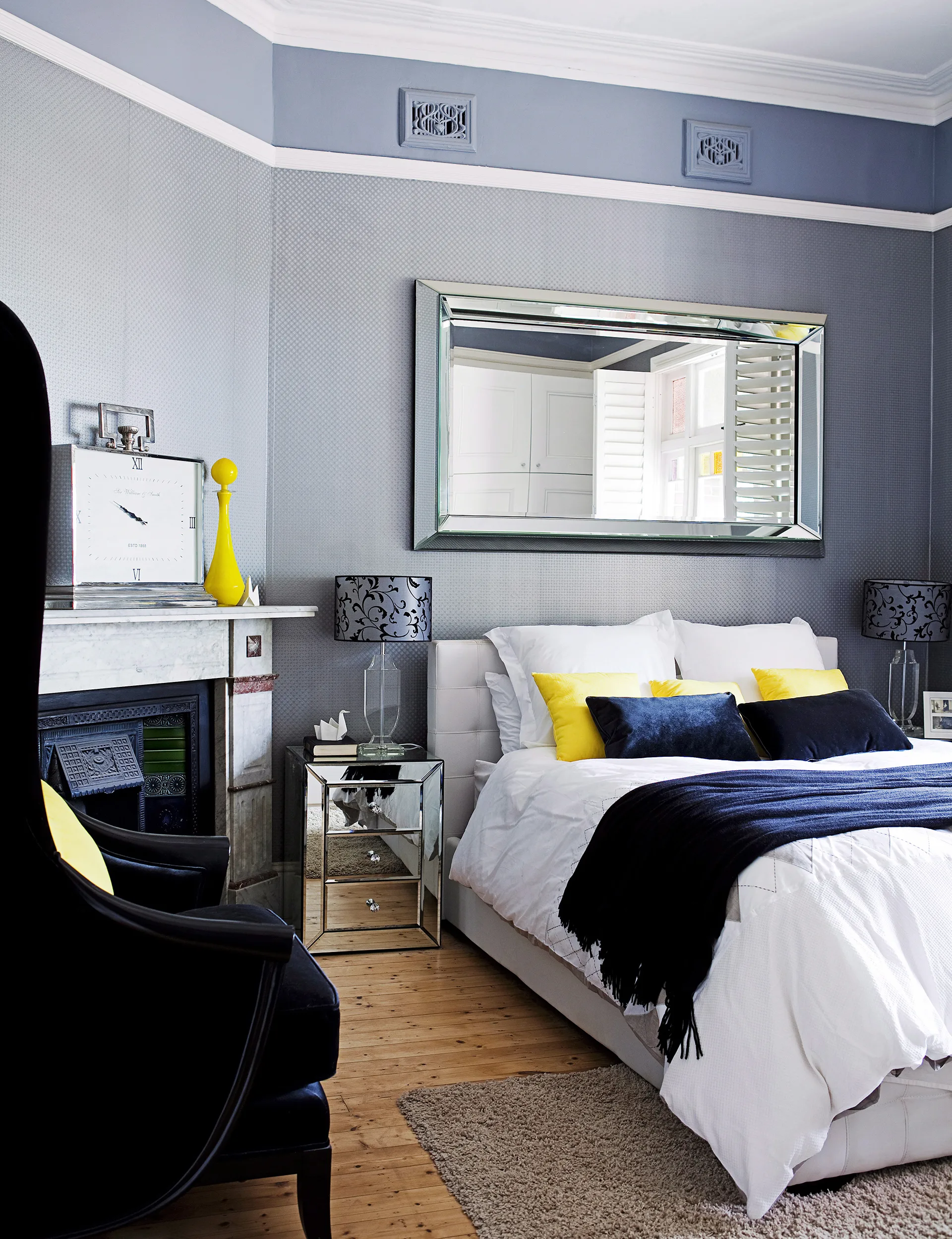 From colour palette to accessory choices, this bedroom displays a completely resolved theme
