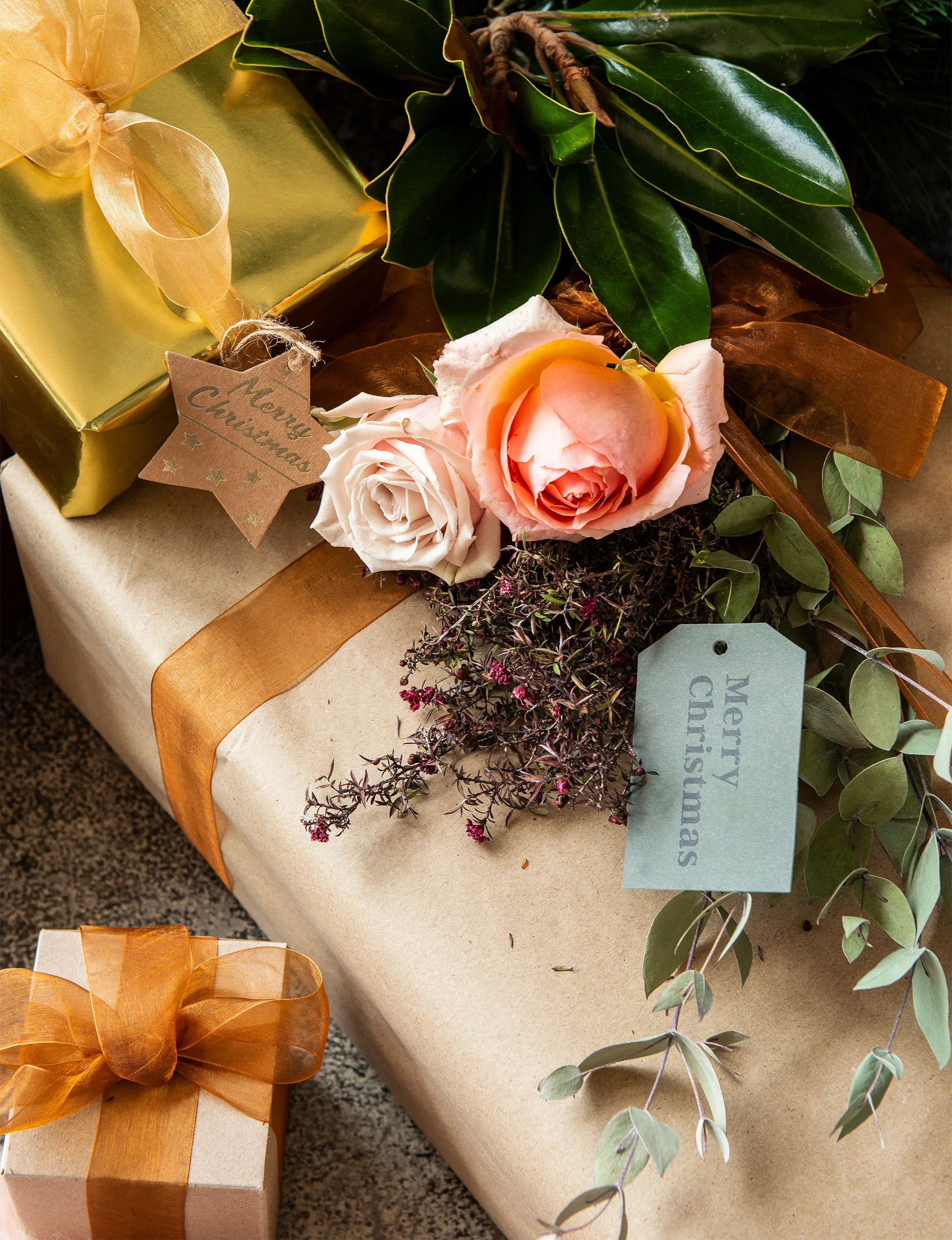 Lockwood home Christmas, Primm Gardens flower farm