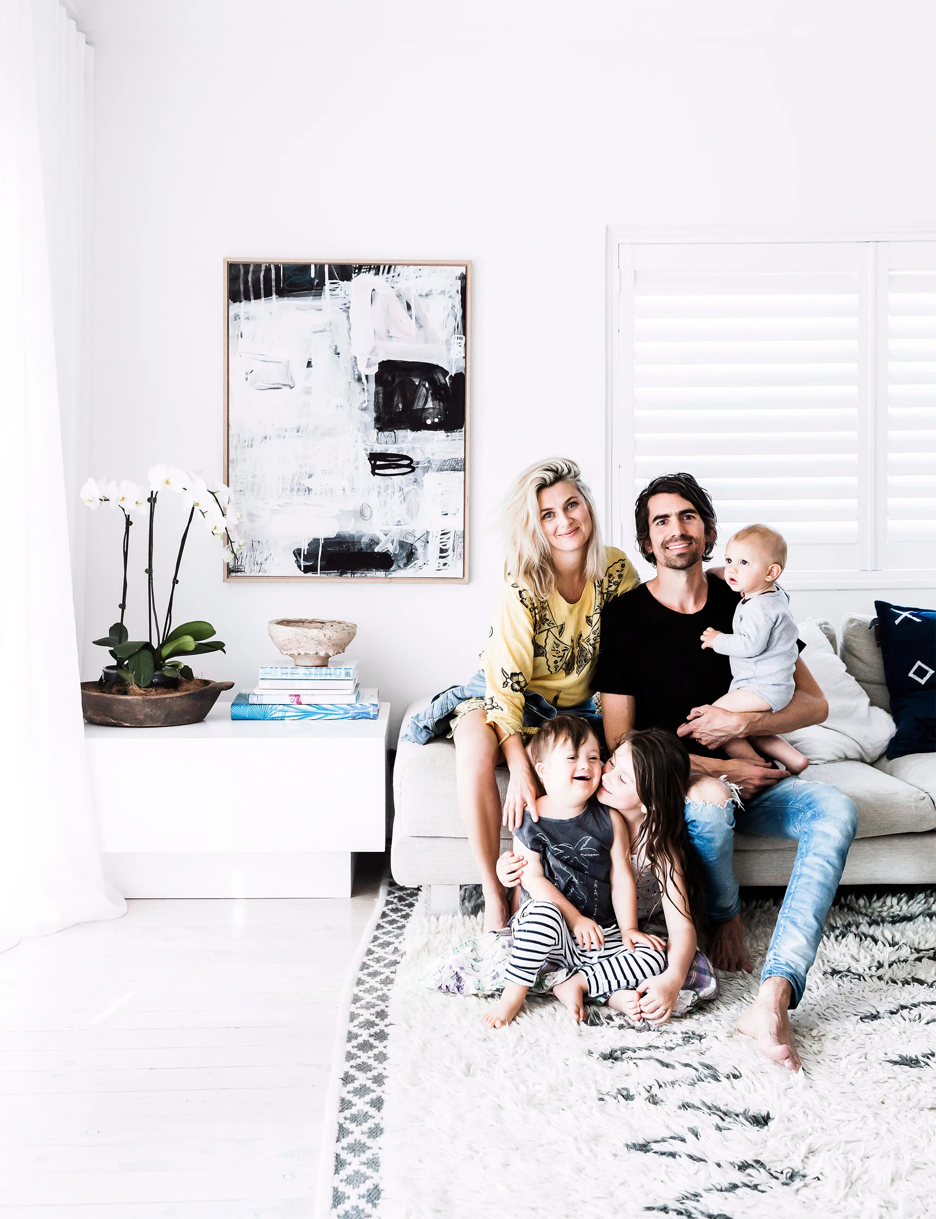 Sydney home, white walls