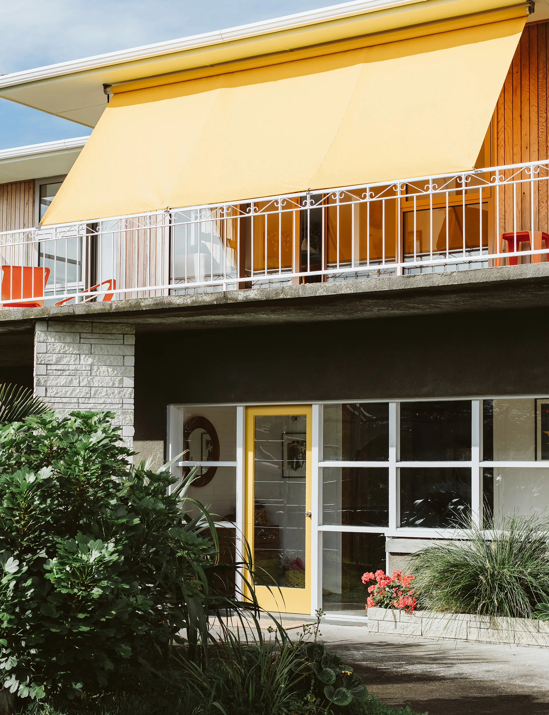 yellow awning 