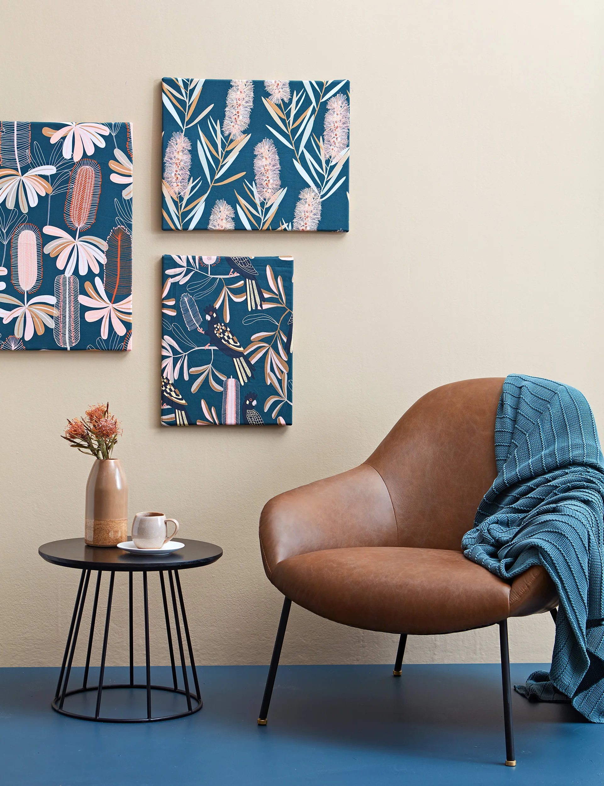 DIY fabric artwork