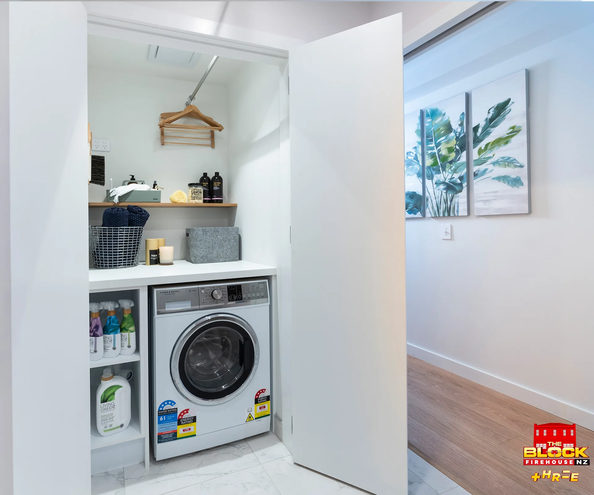 The Block NZ Lisa and Ribz's laundry
