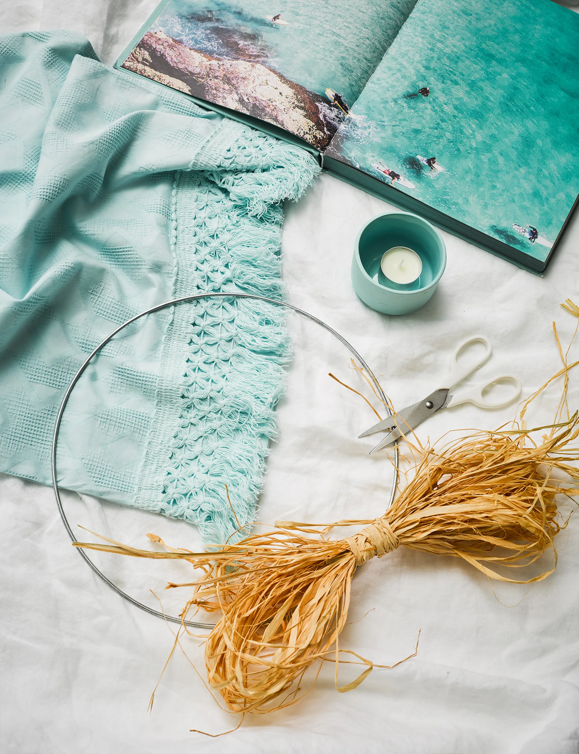raffia wall hanging