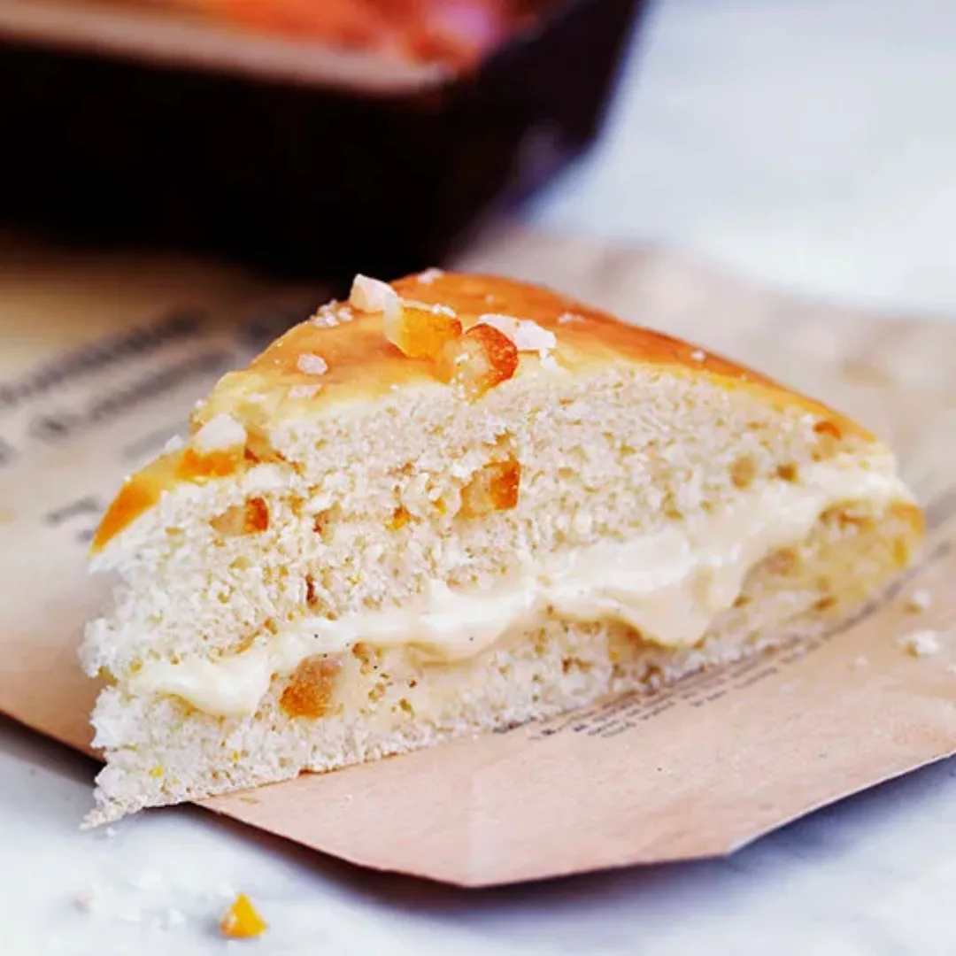 Orange-scented schiacciata