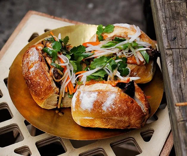 Barbecued Beef Brisket with Banh Mi Pickles