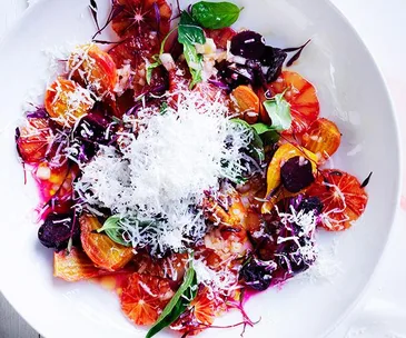 Roast beetroot and blood orange salad