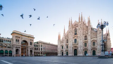 The world famous Duomo di Milano in the heart of Italy's fashion and finance capital.