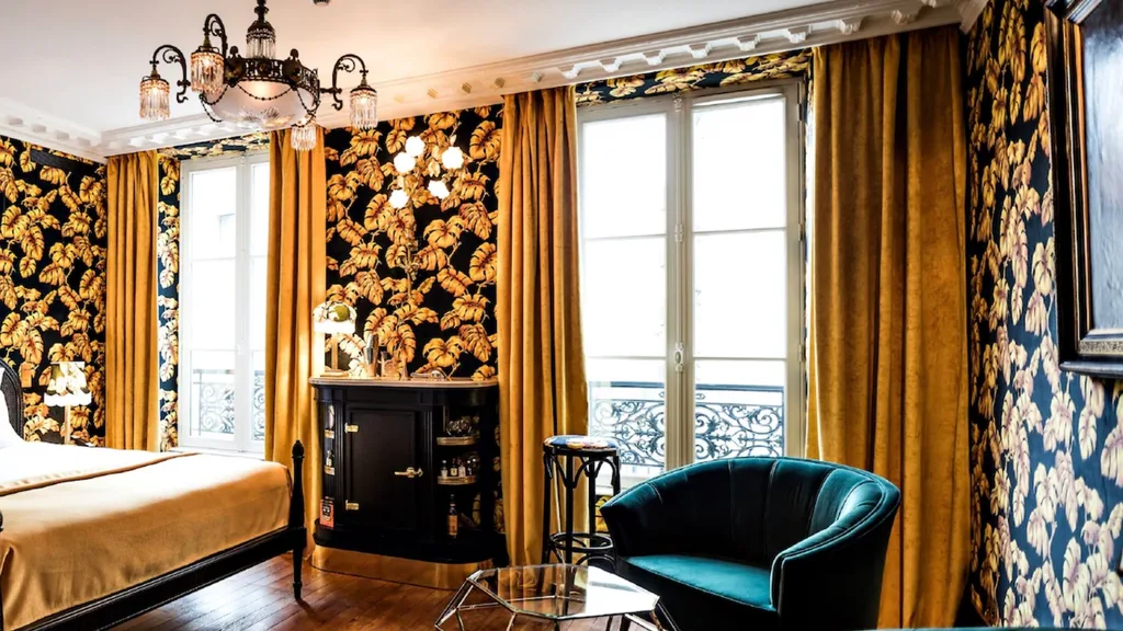 Each room at the Hotel Providence in Paris is individually decorated.