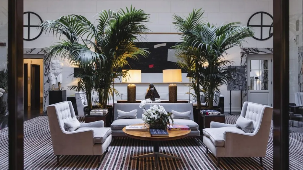 A lounge area at JK Place Roma.