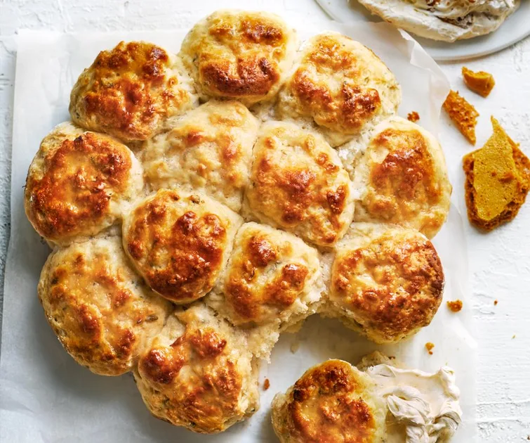 Savoury Scones with Fennel, Thyme and Hokey Pokey Butter