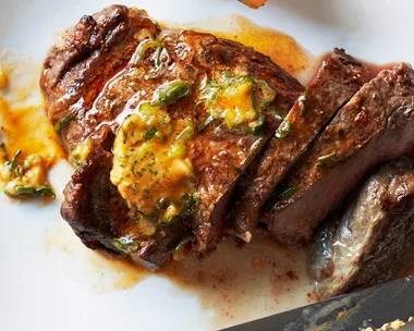 Quick steak recipe of Grilled steak with gochujang butter