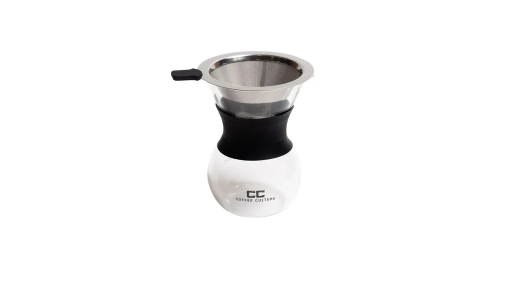 Coffee Culture's pour over coffee maker 400ml design is simple and easy to use.