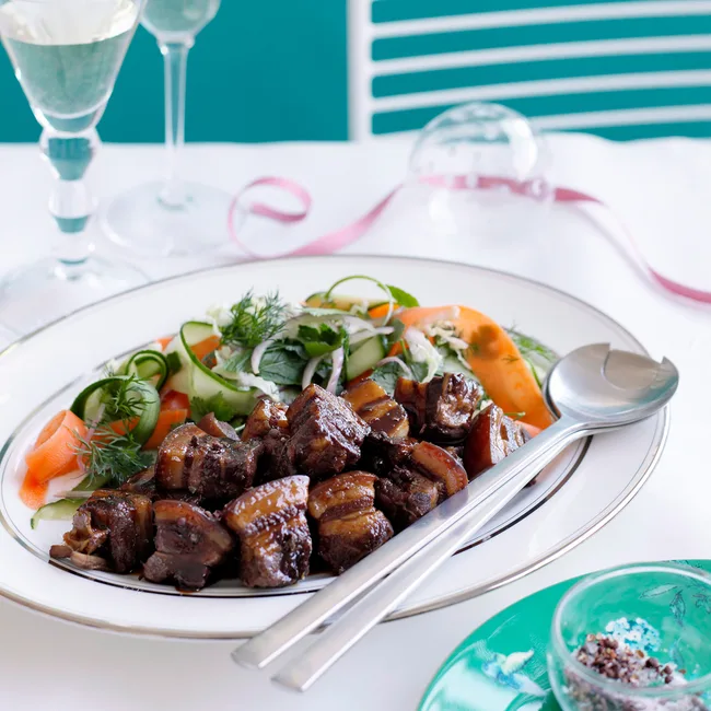 Kylie Kwong's caramelised pork belly