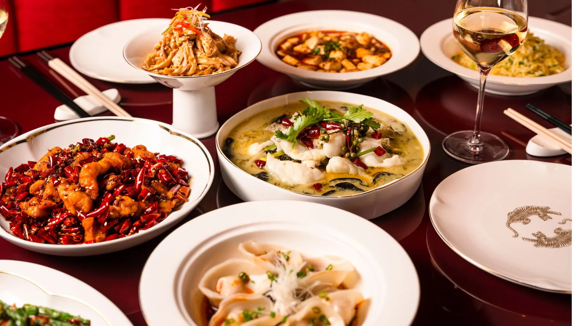 A selection of dishes from Grand Majestic Sichuan.