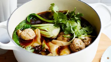 Cheat's wonton soup