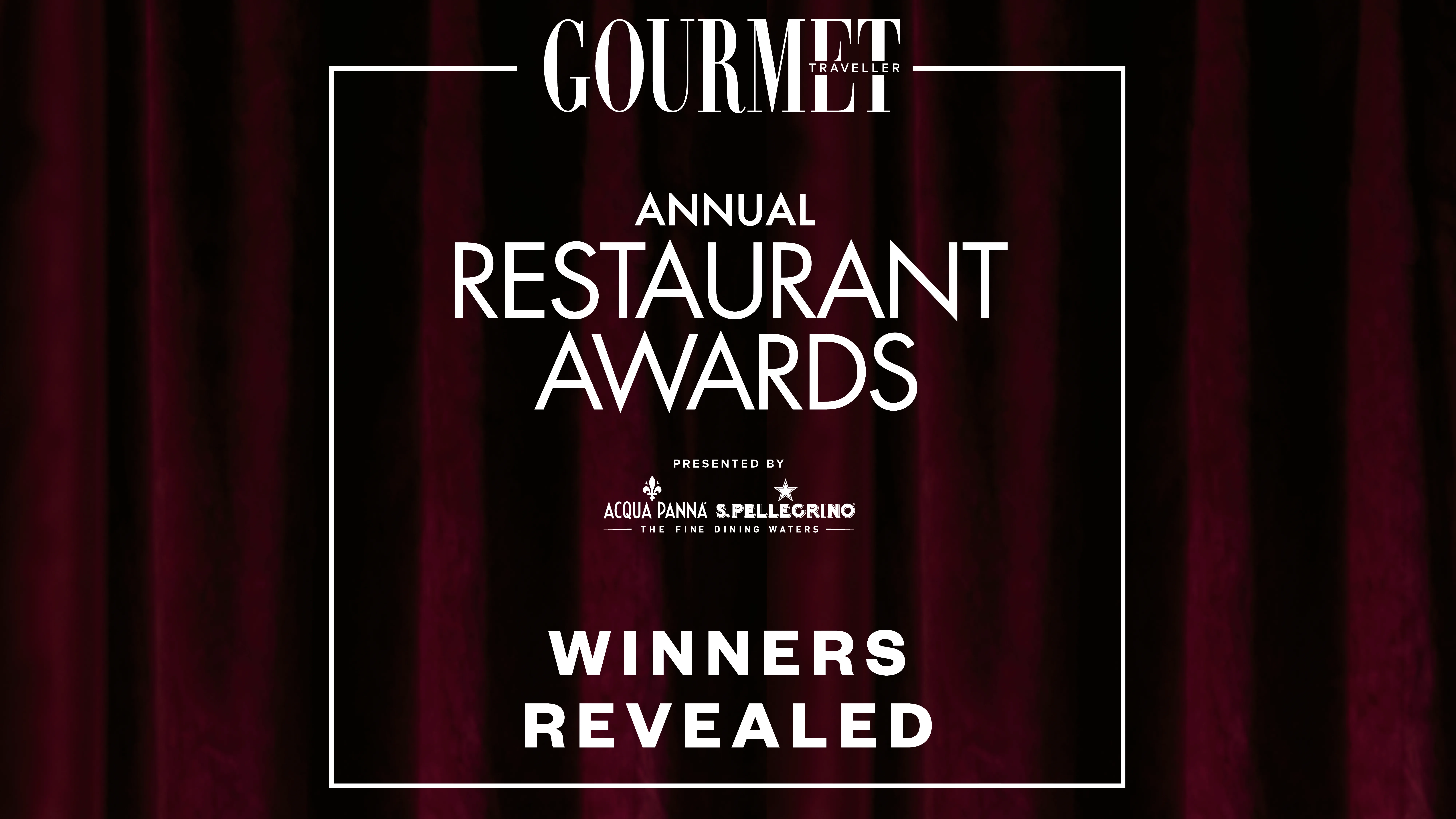 Gourmet Traveller graphic for Restaurant of the Year award winners