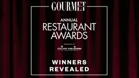 Gourmet Traveller graphic for Restaurant of the Year award winners