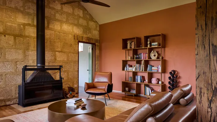Stylish living room at best Airbnb Margaret River for families, Villa Saltus