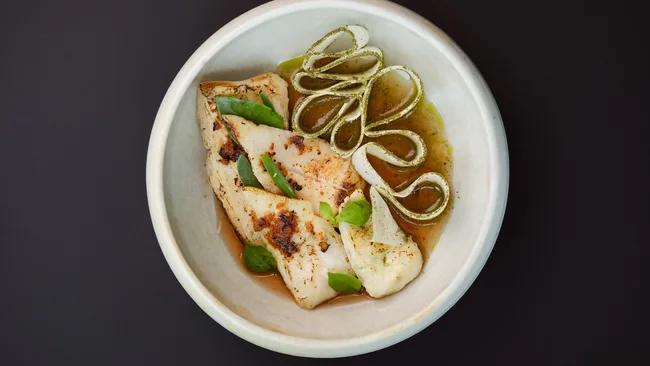 Crocodile tongue at Wildflower Restaurant in Perth