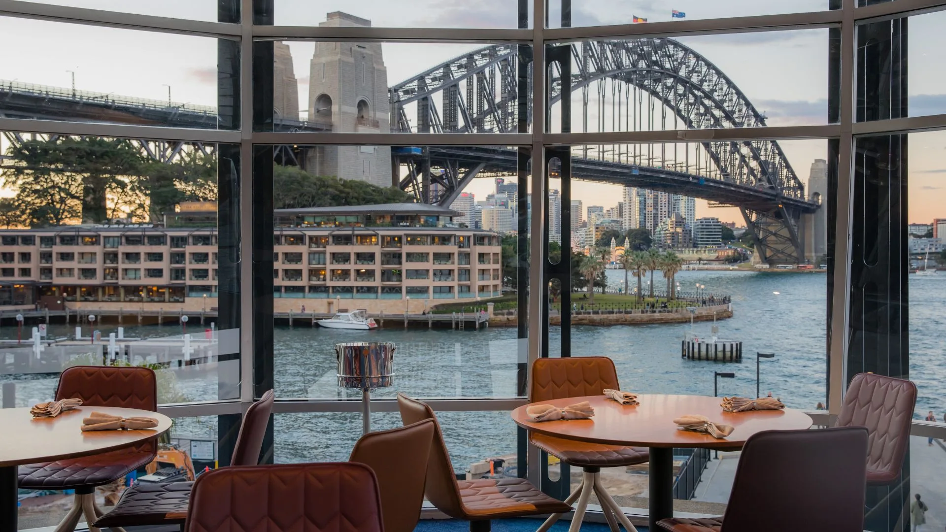 The view from the dining room at Quay